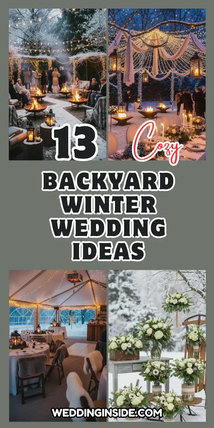 Backyard Winter Wedding: 13 Ideas for a Cozy Celebration 2 Backyard Winter Wedding