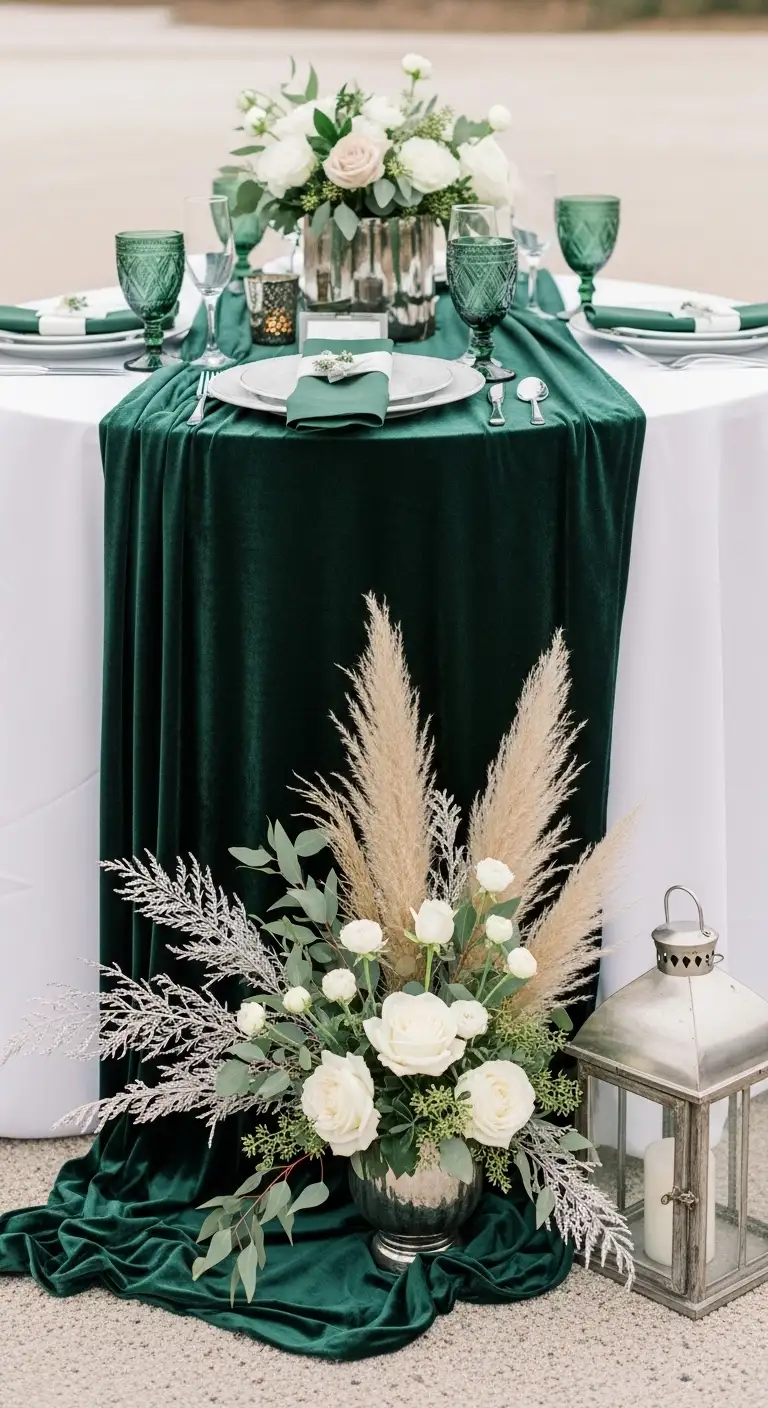 12 Magical Winter Lodge Wedding Decor Ideas 3 Choosing Perfect Color Themes for Winter Lodge Weddings