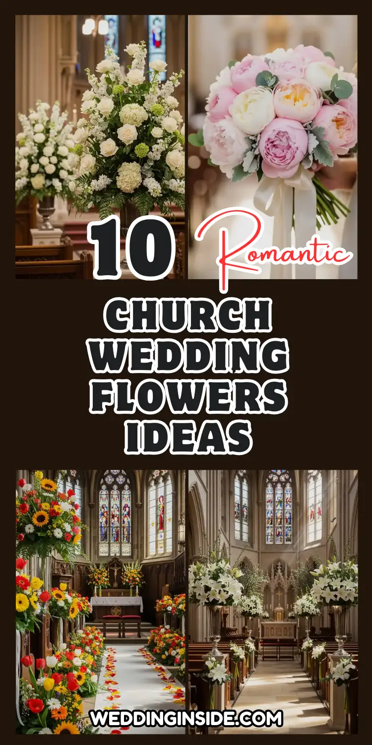 Church Wedding Flowers: 10 Ideas for a Romantic Aisle 2 Church Wedding Flowers