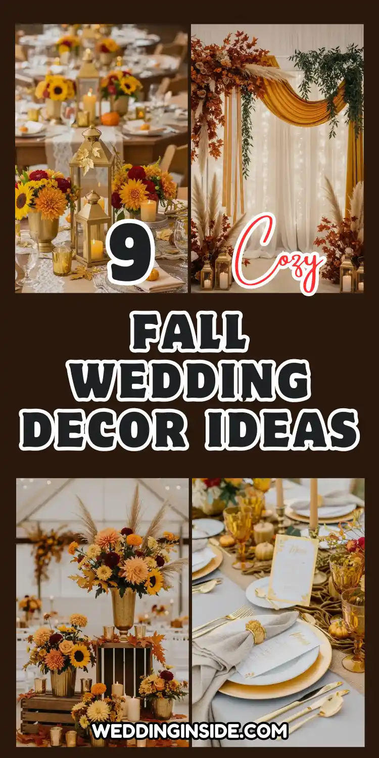 Cozy Fall Wedding Decor: 9 Ideas You’ll Love 2 Fall Wedding Decor