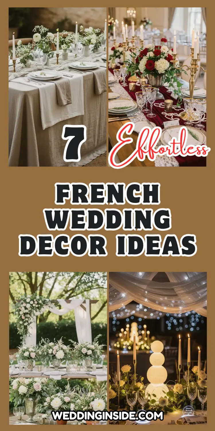 7 French Wedding Decor Ideas That Feel Effortlessly Chic 2 French Wedding Decor Ideas