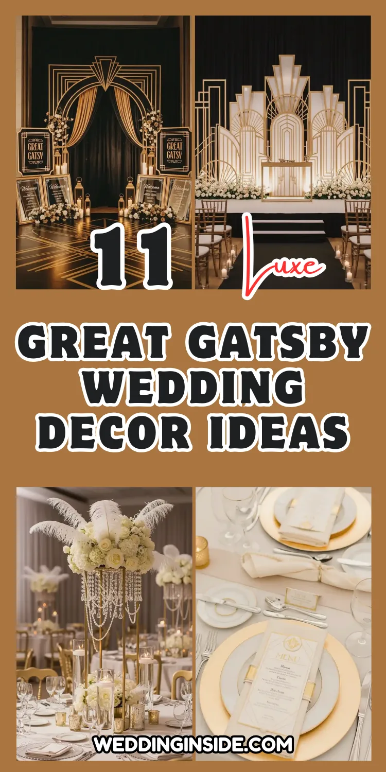 Great Gatsby Wedding Decor: 11 Ideas for a Glam Night 2 Great Gatsby Wedding Decor