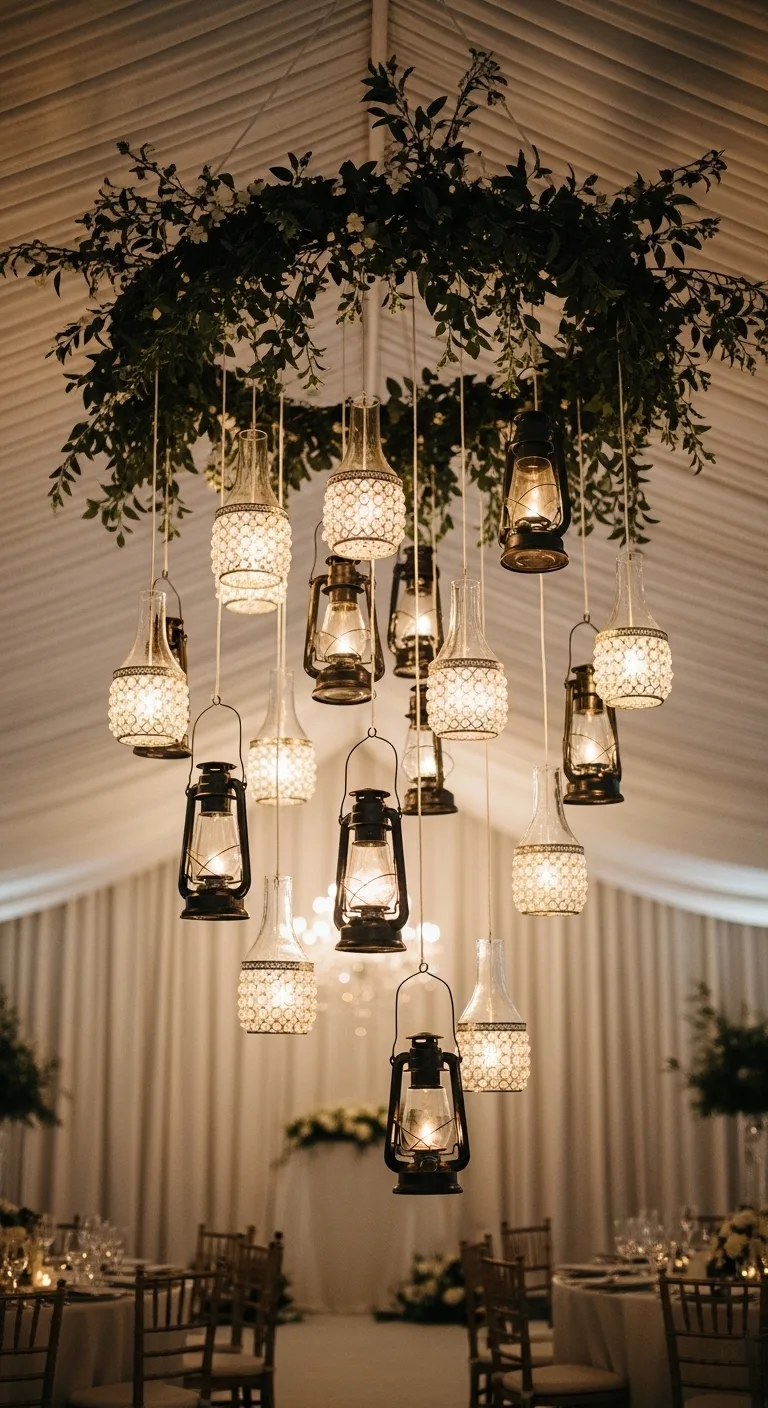 8 Wedding Oil Lamp Decor Ideas to Light Up Your Big Day 7 Hanging Lantern Oil Lamp Decor