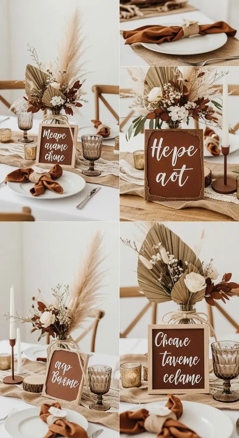 Shades of Brown Wedding Theme: 8 Elegant Ideas 4 Incorporating Textures and Natural Elements with Brown Tones