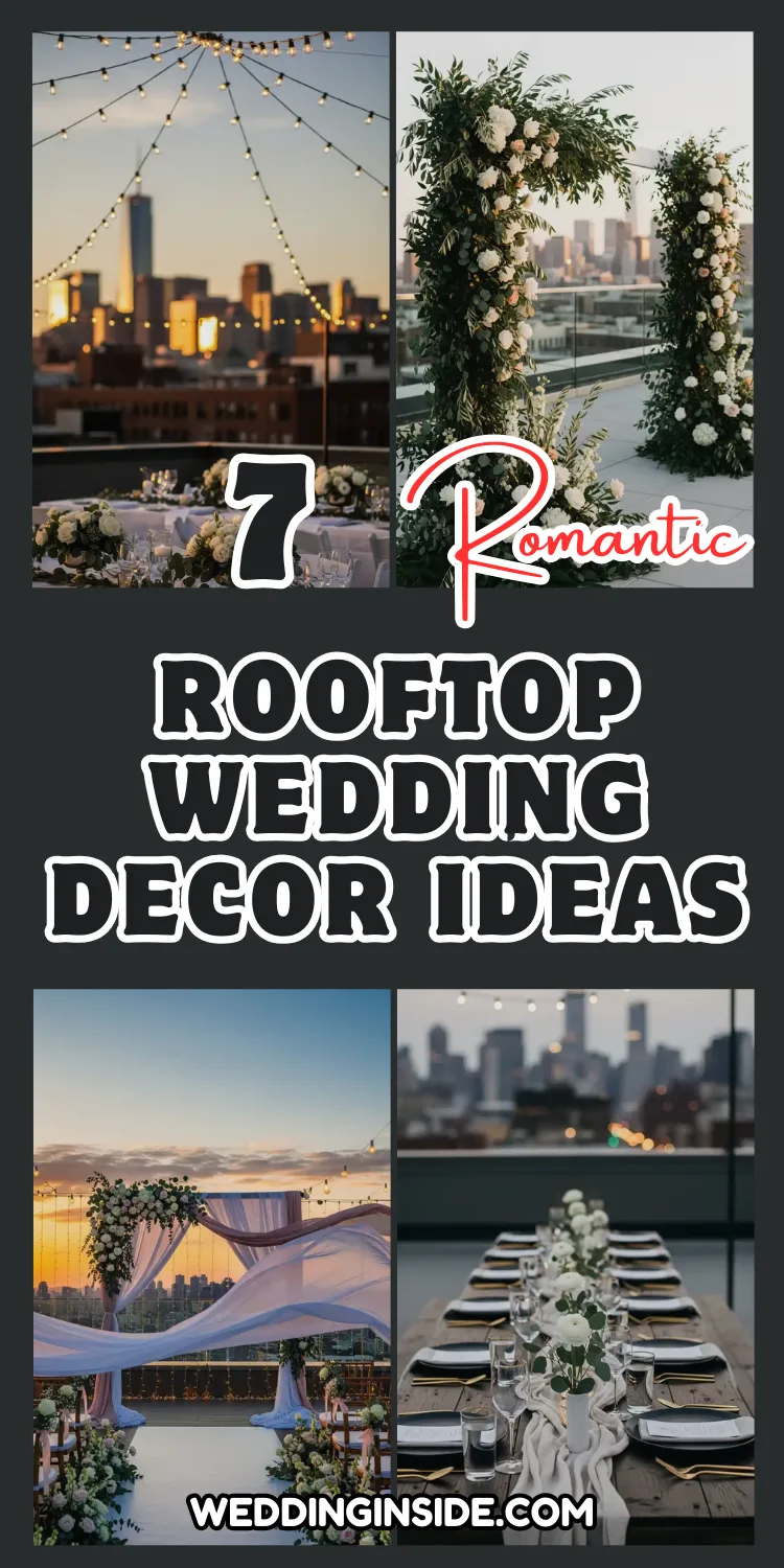 7 Rooftop Wedding Decor Ideas for a Romantic City Wedding 2 Rooftop Wedding Decor