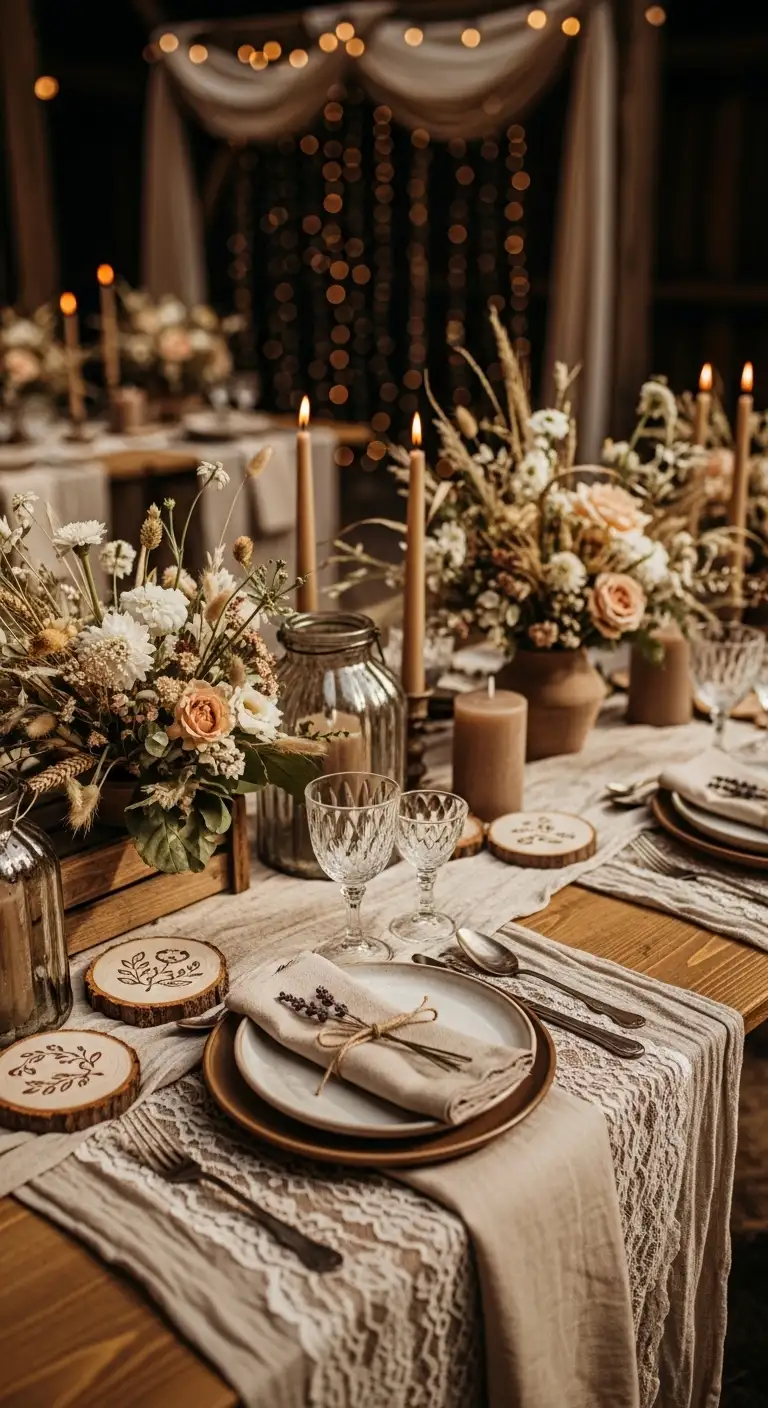 Shades of Brown Wedding Theme: 8 Elegant Ideas 6 Rustic Beige and Mocha Charm