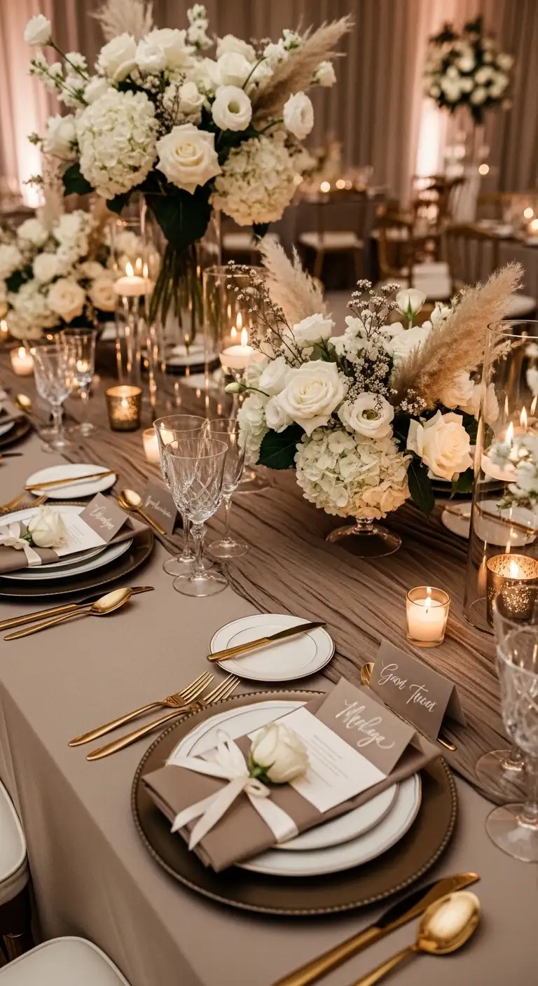 Shades of Brown Wedding Theme: 8 Elegant Ideas 8 Taupe and Coffee Sophistication