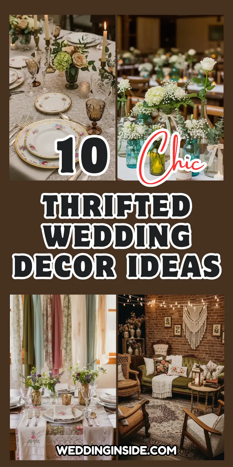 Thrifted Wedding Decor: 10 Chic Ideas on a Budget 2 Thrifted Wedding Decor
