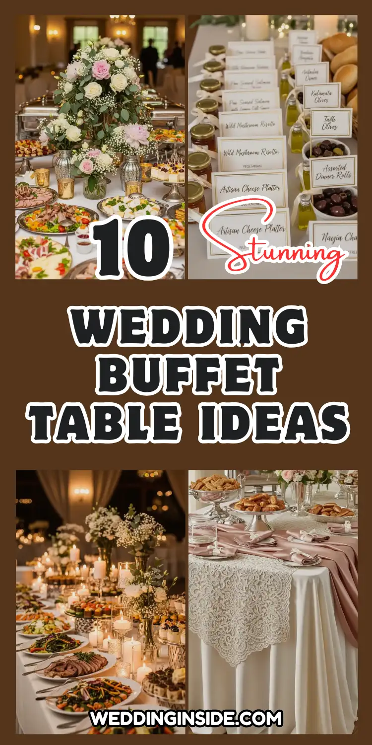 Wedding Buffet Table Decor: 10 Ideas That Shine 2 Wedding Buffet Table