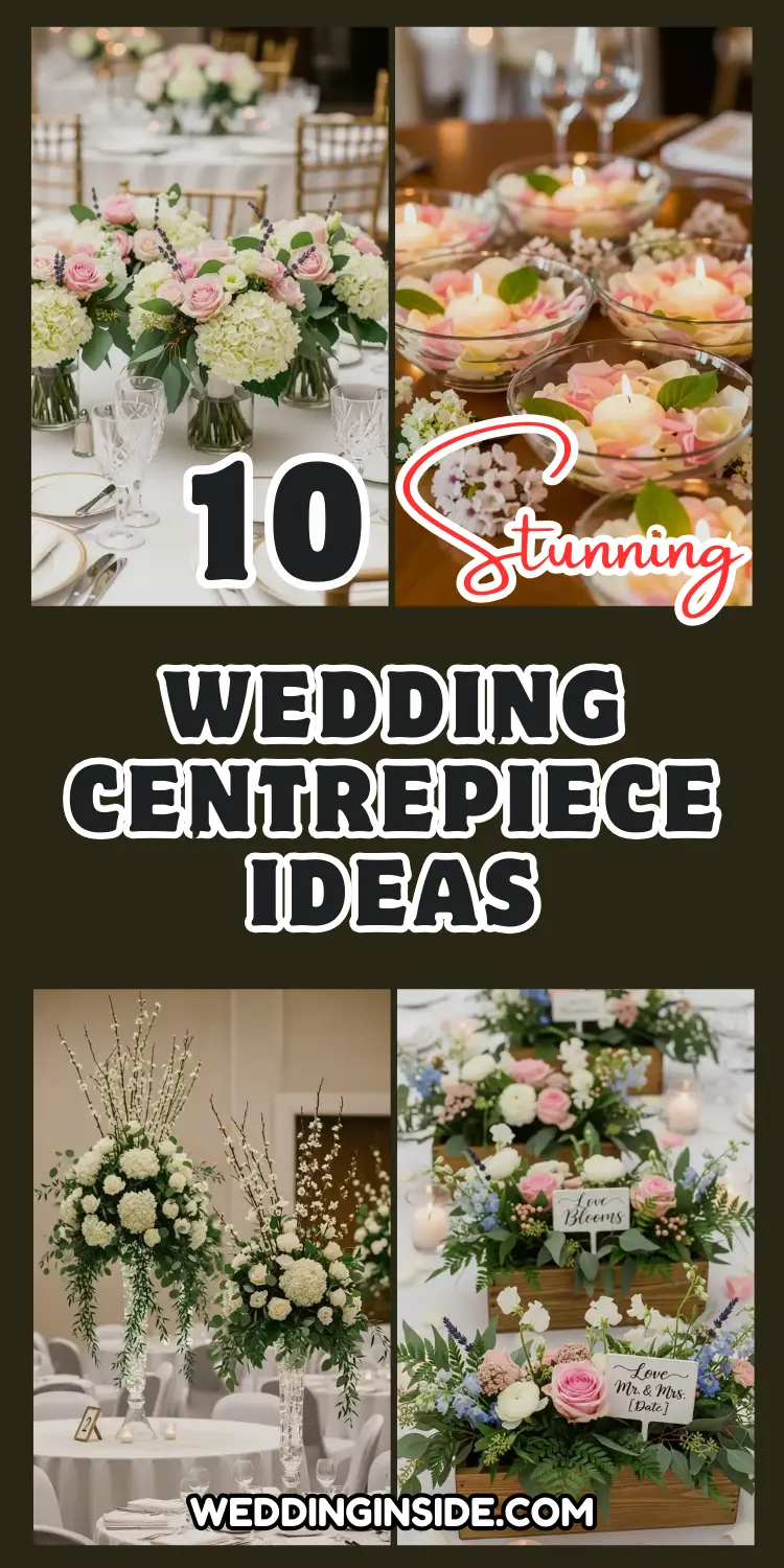 Stunning Wedding Centrepiece: 10 Ideas for a Fresh, Elegant Look 2 Wedding Centrepiece