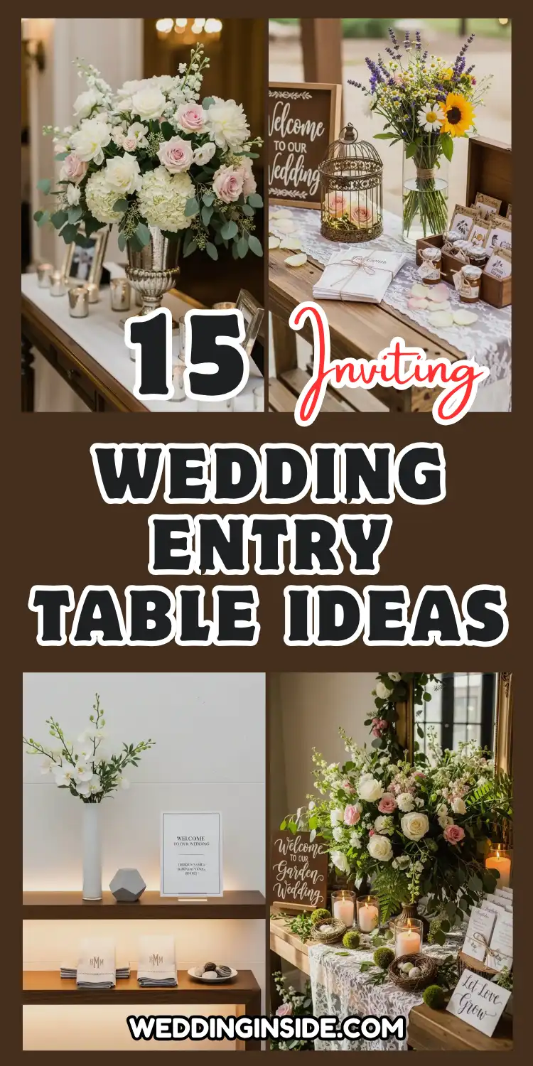 15 Wedding Entry Table Ideas for a Grand Welcome 2 Wedding Entry Table