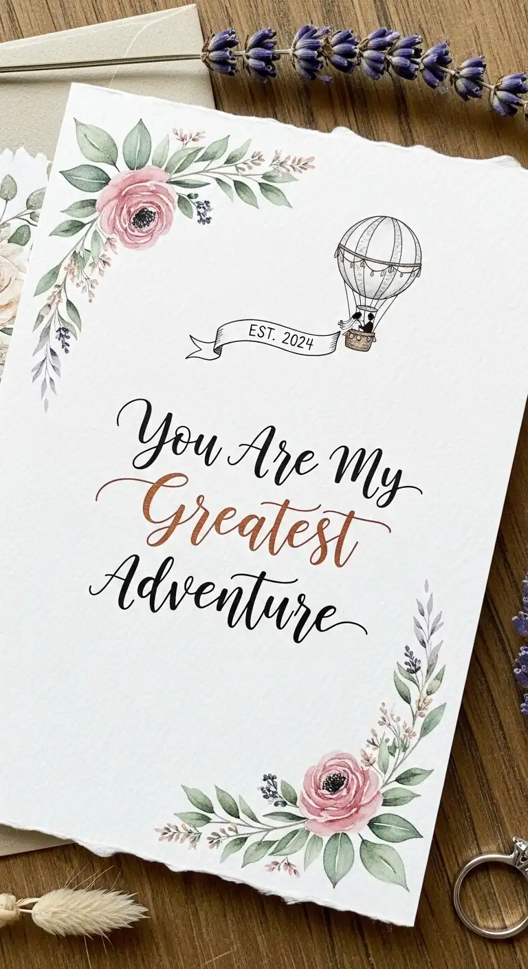 Wedding Anniversary Quotes: 9 Ideas to Melt Her Heart 5 You Are My Greatest Adventure