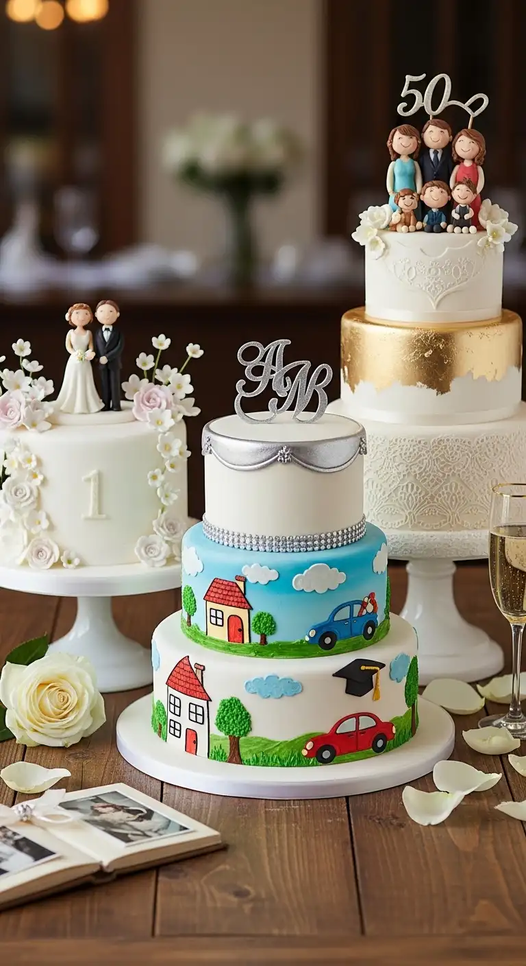 Wedding Anniversary Cakes Reflect the Story Behind a Marriage Wedding Anniversary Cakes Reflect the Story Behind a Marriage