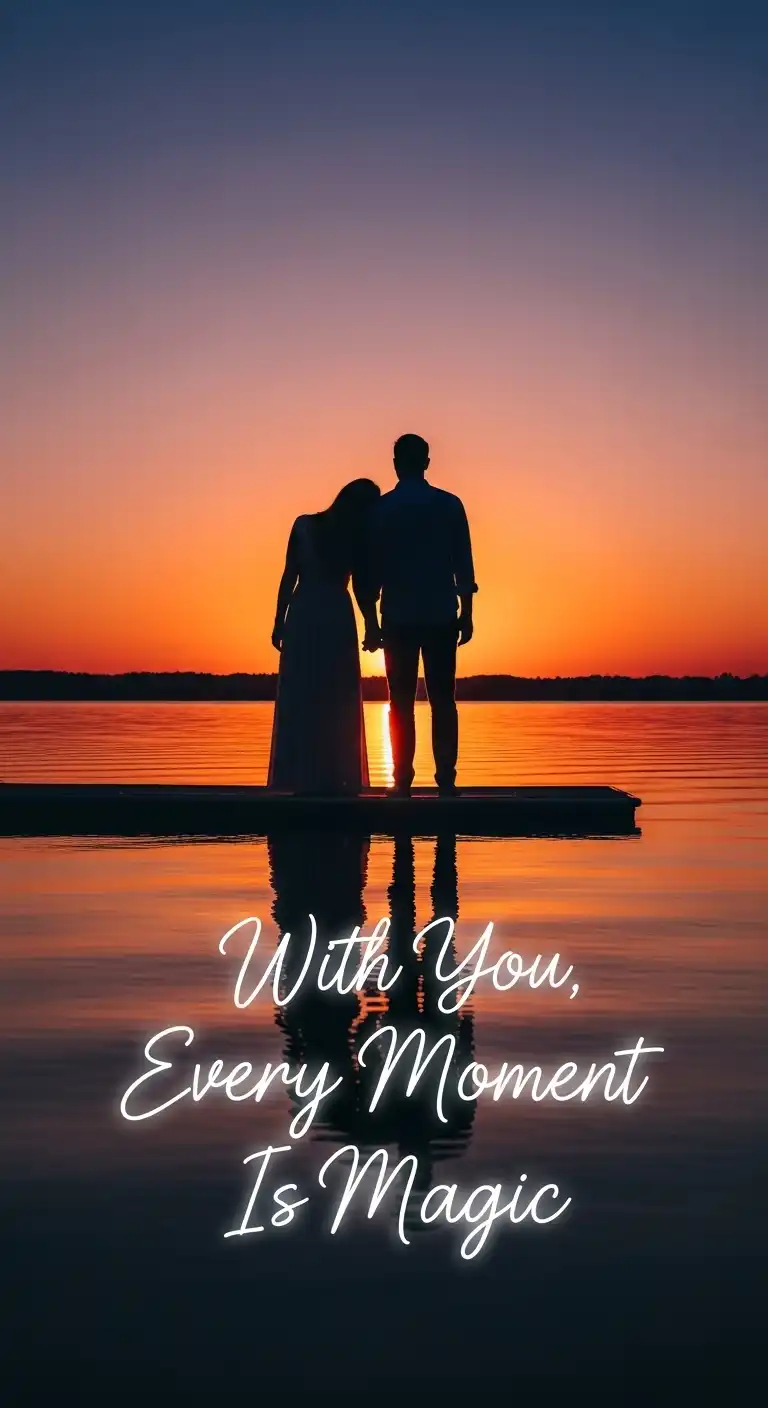Wedding Anniversary Quotes: 9 Ideas to Melt Her Heart 6 With You, Every Moment Is Magic