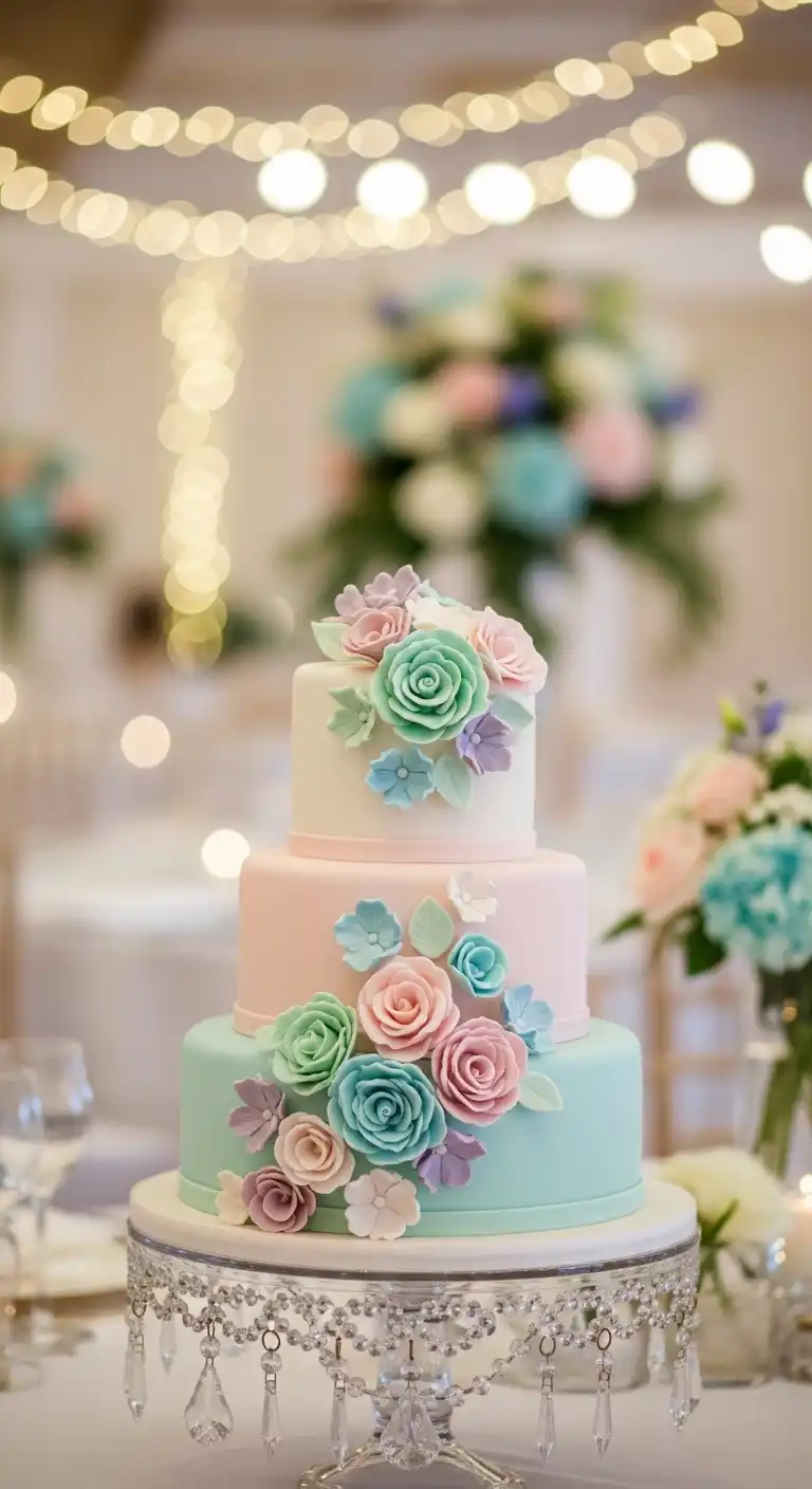 Ombre Rusty Orange Wedding Cake Pastel Wedding Cake Decorations