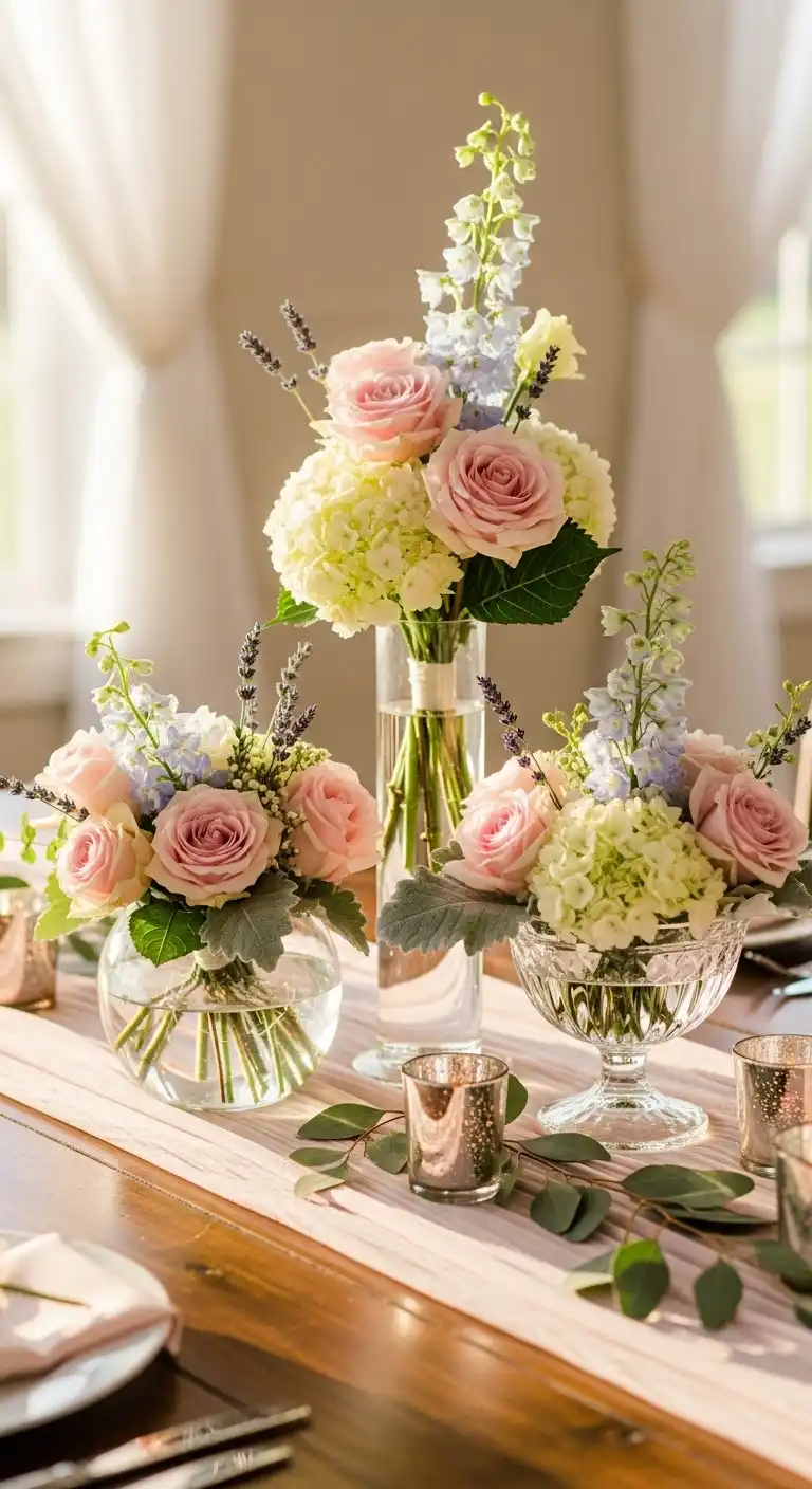 Ombre Rusty Orange Wedding Cake Pastel Wedding Centerpieces