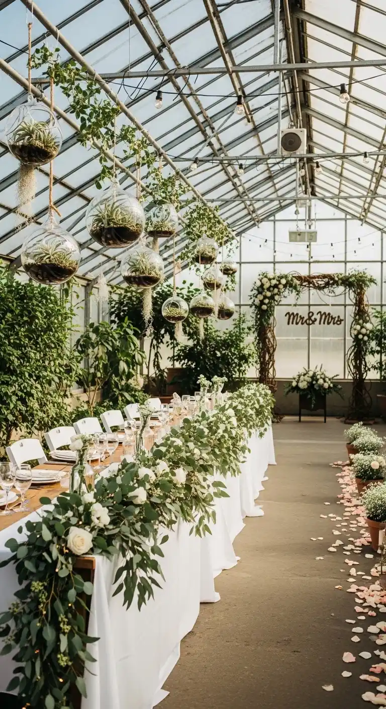 Ombre Rusty Orange Wedding Cake Planning Your Greenhouse Wedding Decor