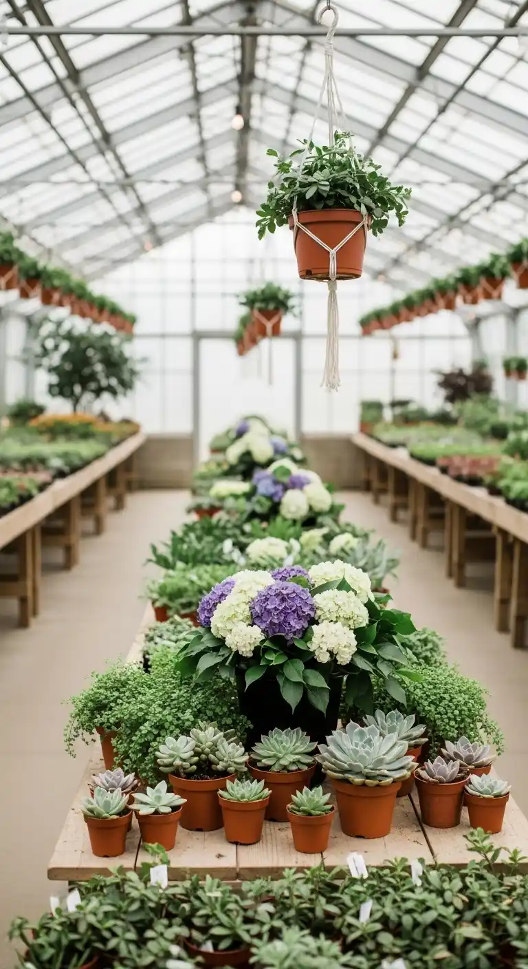 Ombre Rusty Orange Wedding Cake Eco-Friendly Decor with Potted Plants and Succulents