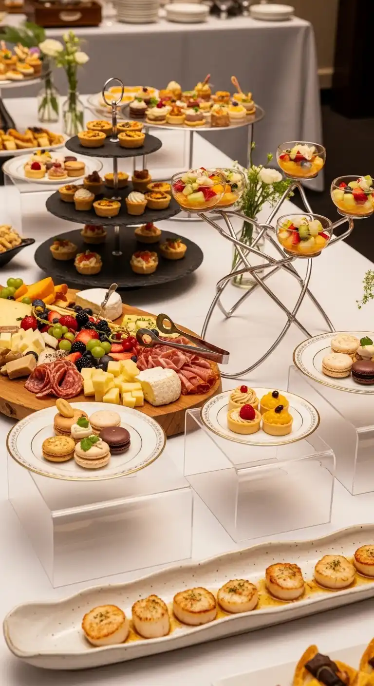 Ombre Rusty Orange Wedding Cake Creative Serving Platters and Stands