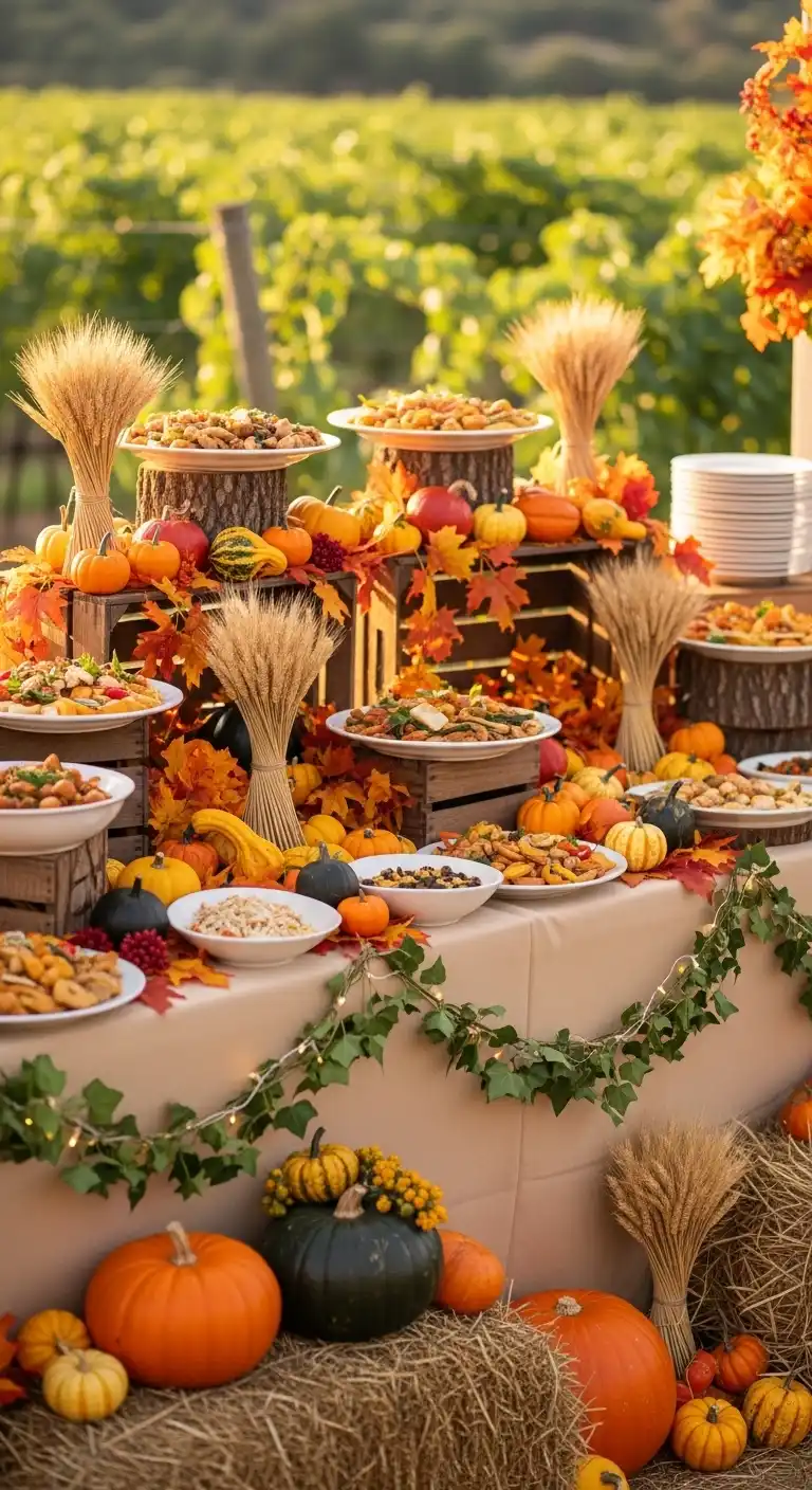 Ombre Rusty Orange Wedding Cake Themed Decorative Props