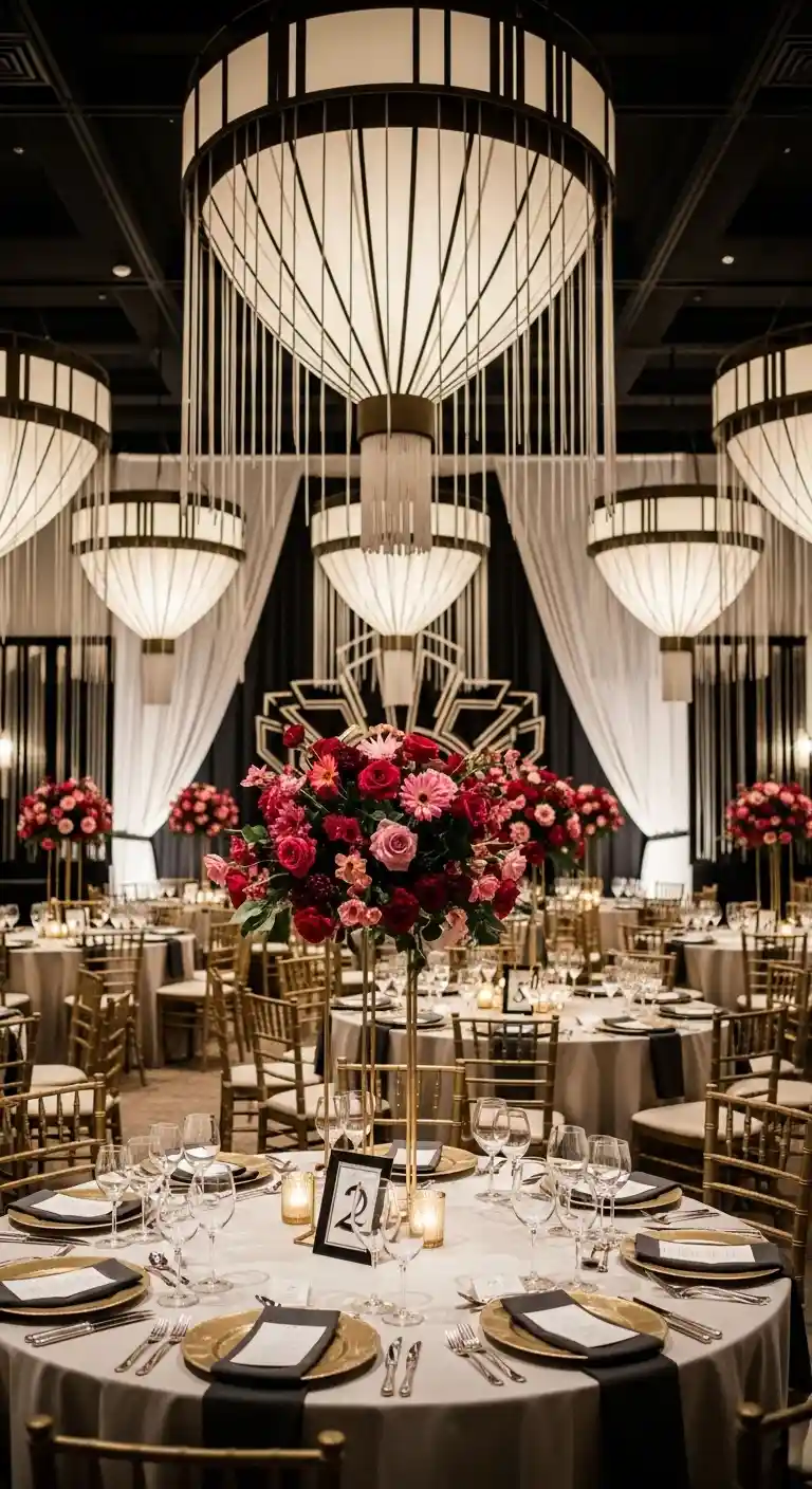 Ombre Rusty Orange Wedding Cake Balance Glamour Without Overwhelming the Space