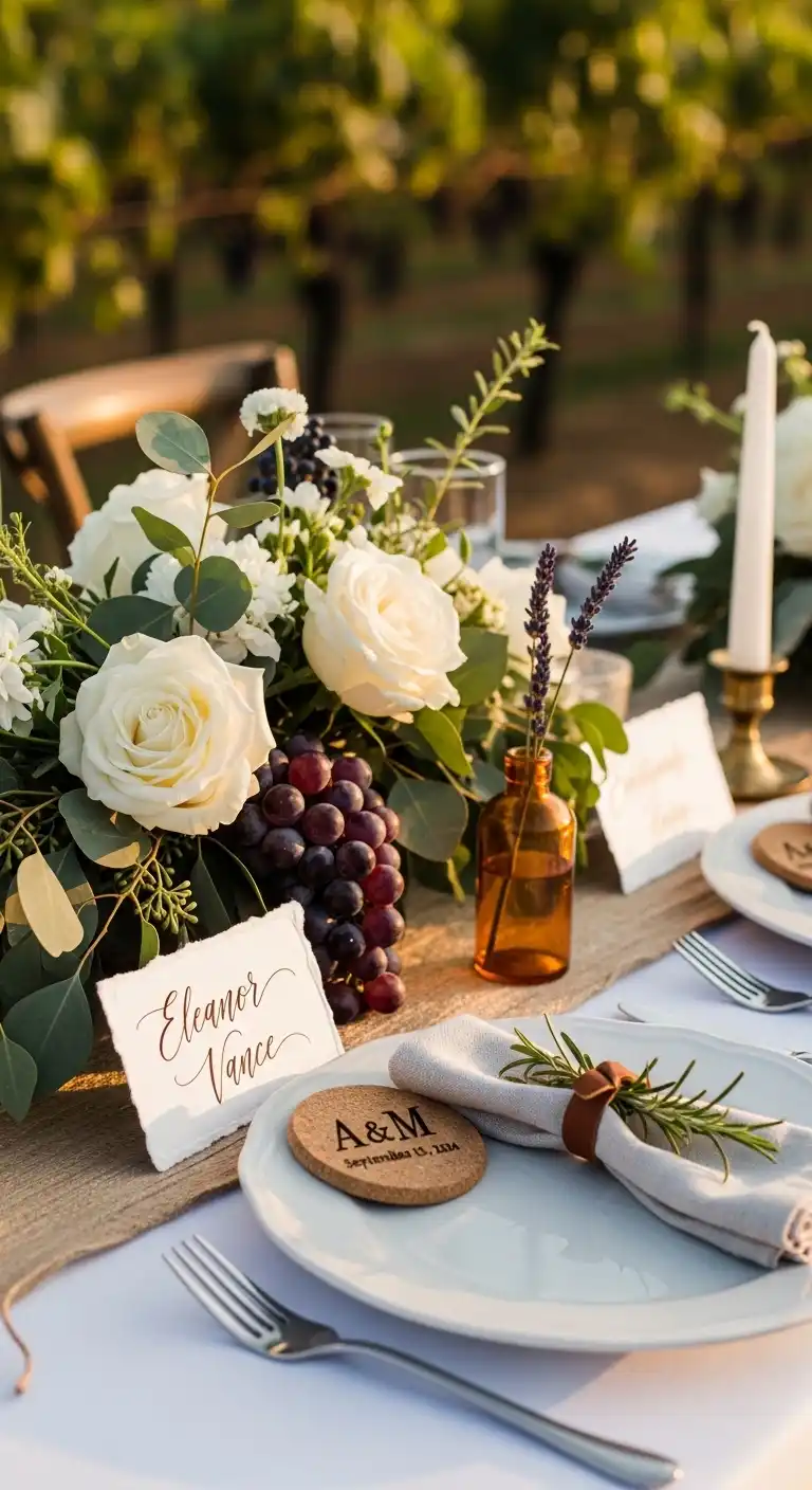 Ombre Rusty Orange Wedding Cake Small Details That Instantly Elevate Vineyard Wedding Decor