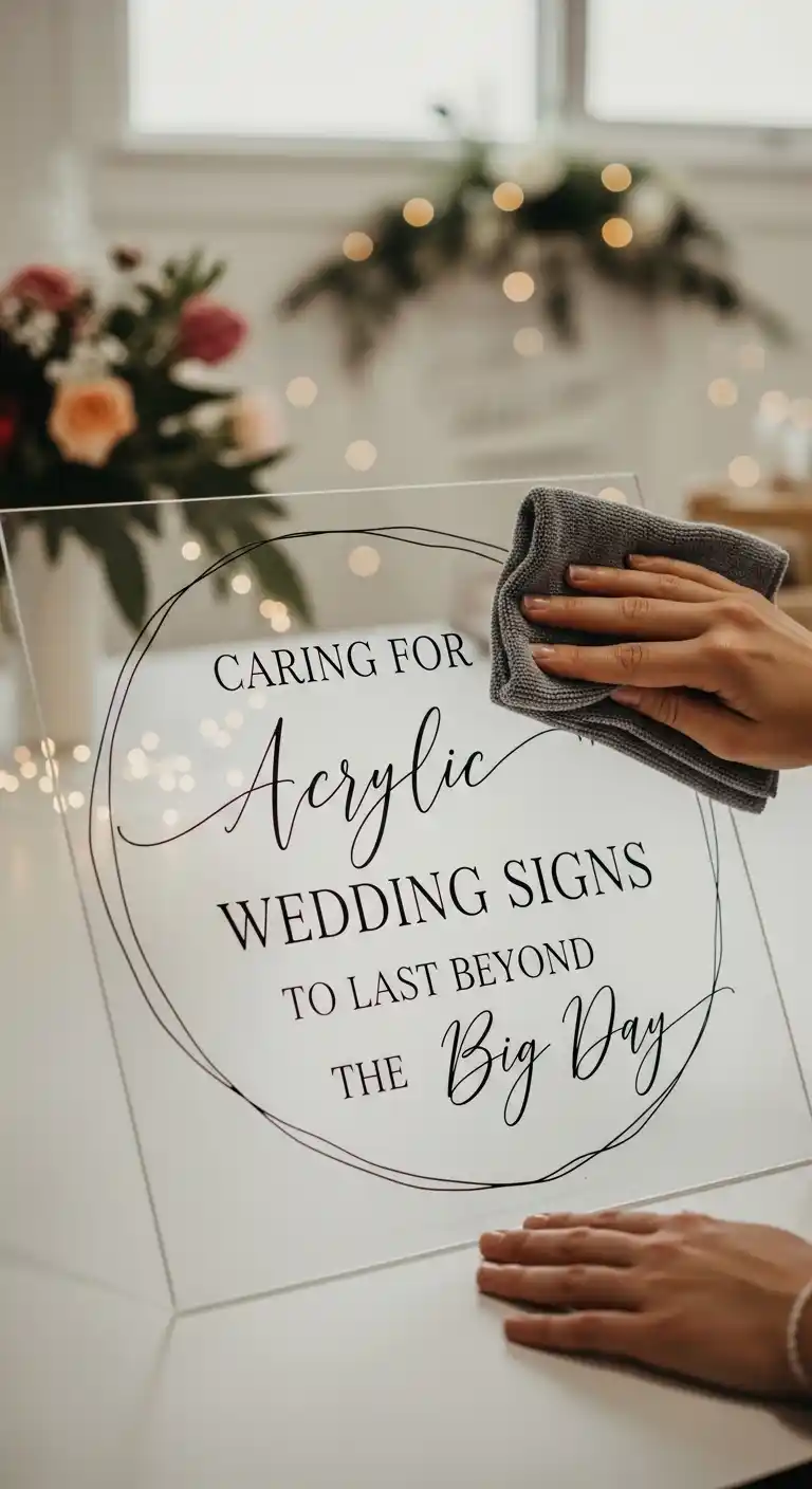 Ombre Rusty Orange Wedding Cake Caring for Acrylic Wedding Signs to Last Beyond the Big Day
