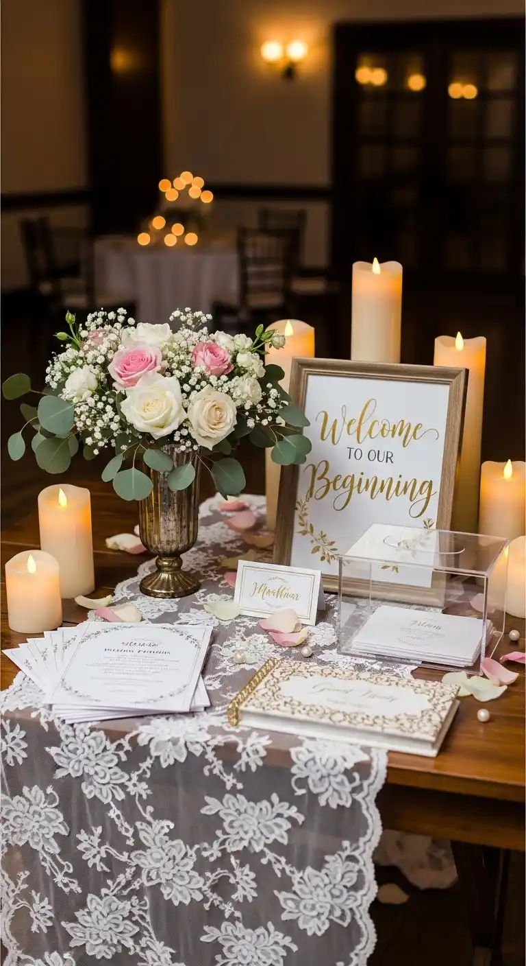 Ombre Rusty Orange Wedding Cake Practical Tips for Designing a Stunning Wedding Entry Table