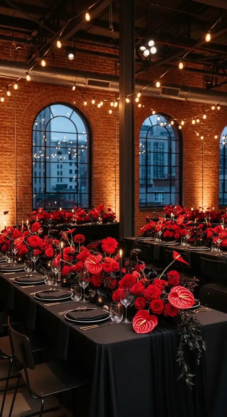 Red and Black Modern Industrial Theme Red and Black Modern Industrial Theme