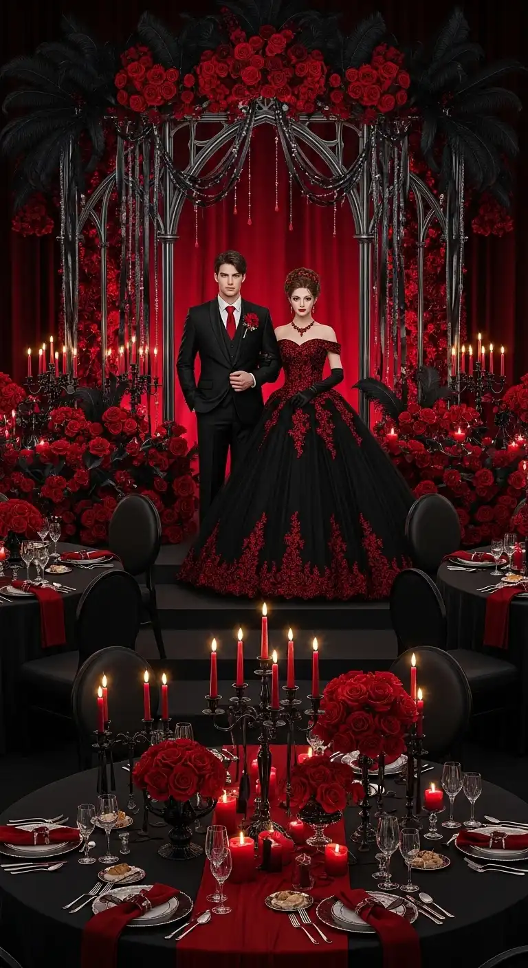 Red and Black Fairytale Theme Red and Black Fairytale Theme