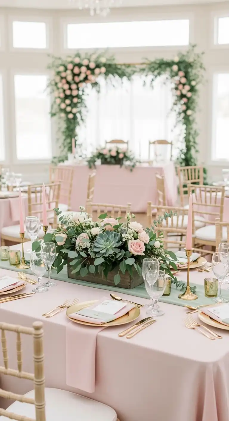 9 Wedding Color Ideas to Make Your Big Day Truly Unforgettable 4 Blush Pink and Sage Green