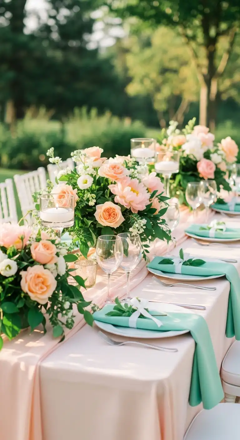 Peach and Mint Peach and Mint