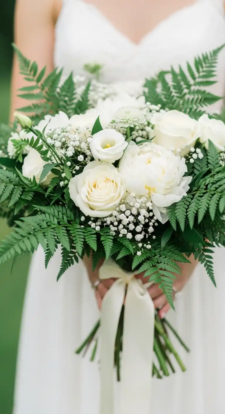 Ferns in Bridal Bouquets Ferns in Bridal Bouquets