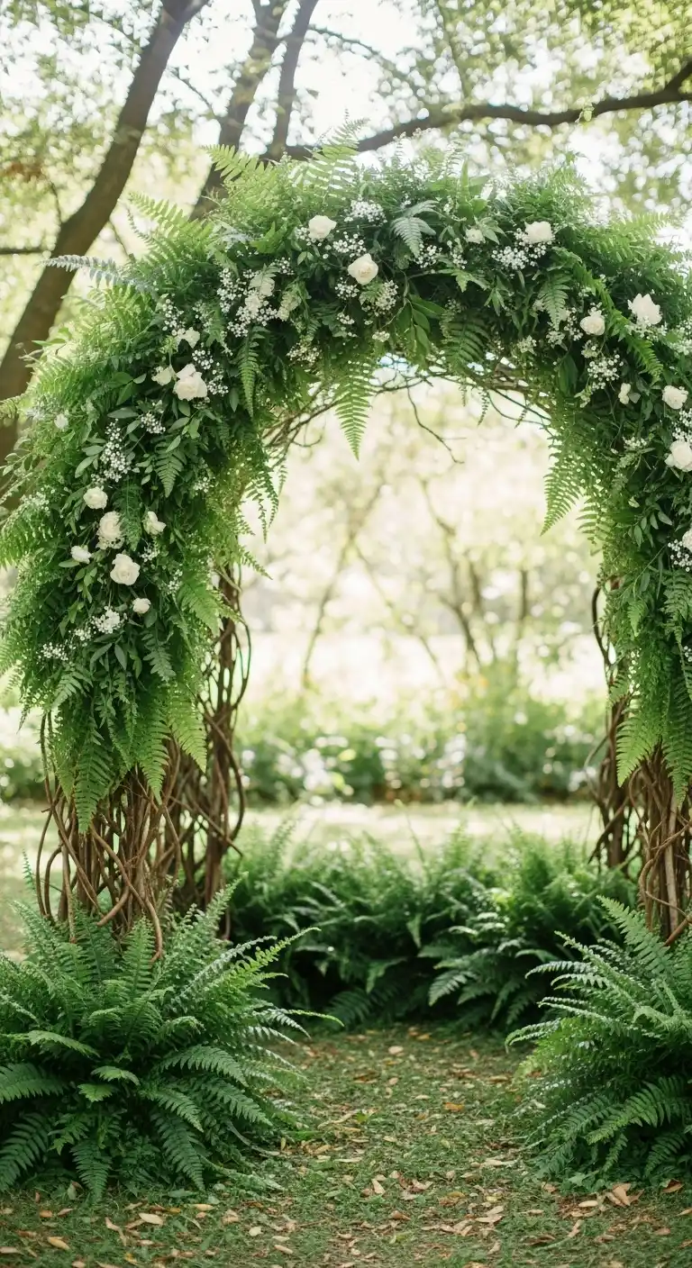 Ferns in Ceremony Arches Ferns in Ceremony Arches