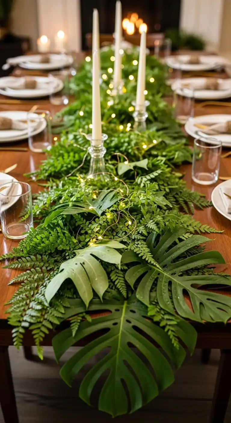 Ferns Wedding Decor: 13 Ideas for a Fresh, Green Vibe 4 Fern Table Runners