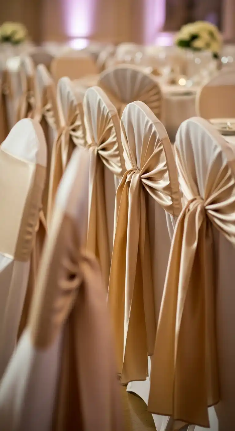 Elegant Chair Draping and Sashes Elegant Chair Draping and Sashes