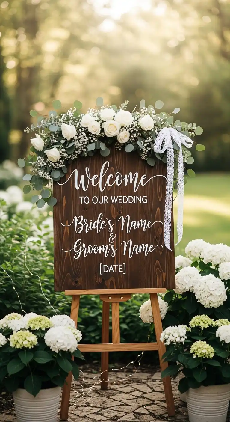 Traditional Wedding Signage Traditional Wedding Signage