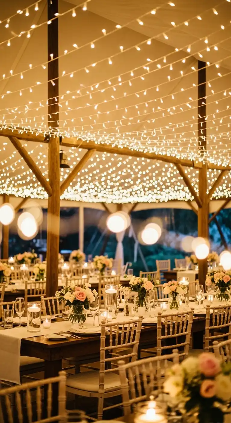 Romantic Fairy Light Canopy Romantic Fairy Light Canopy