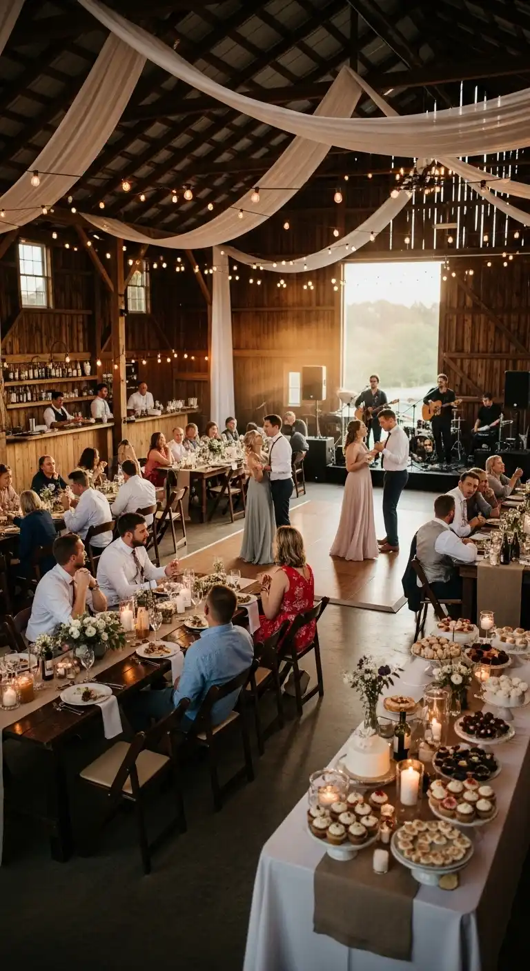 Guest Experience at a Barn Wedding Reception Guest Experience at a Barn Wedding Reception