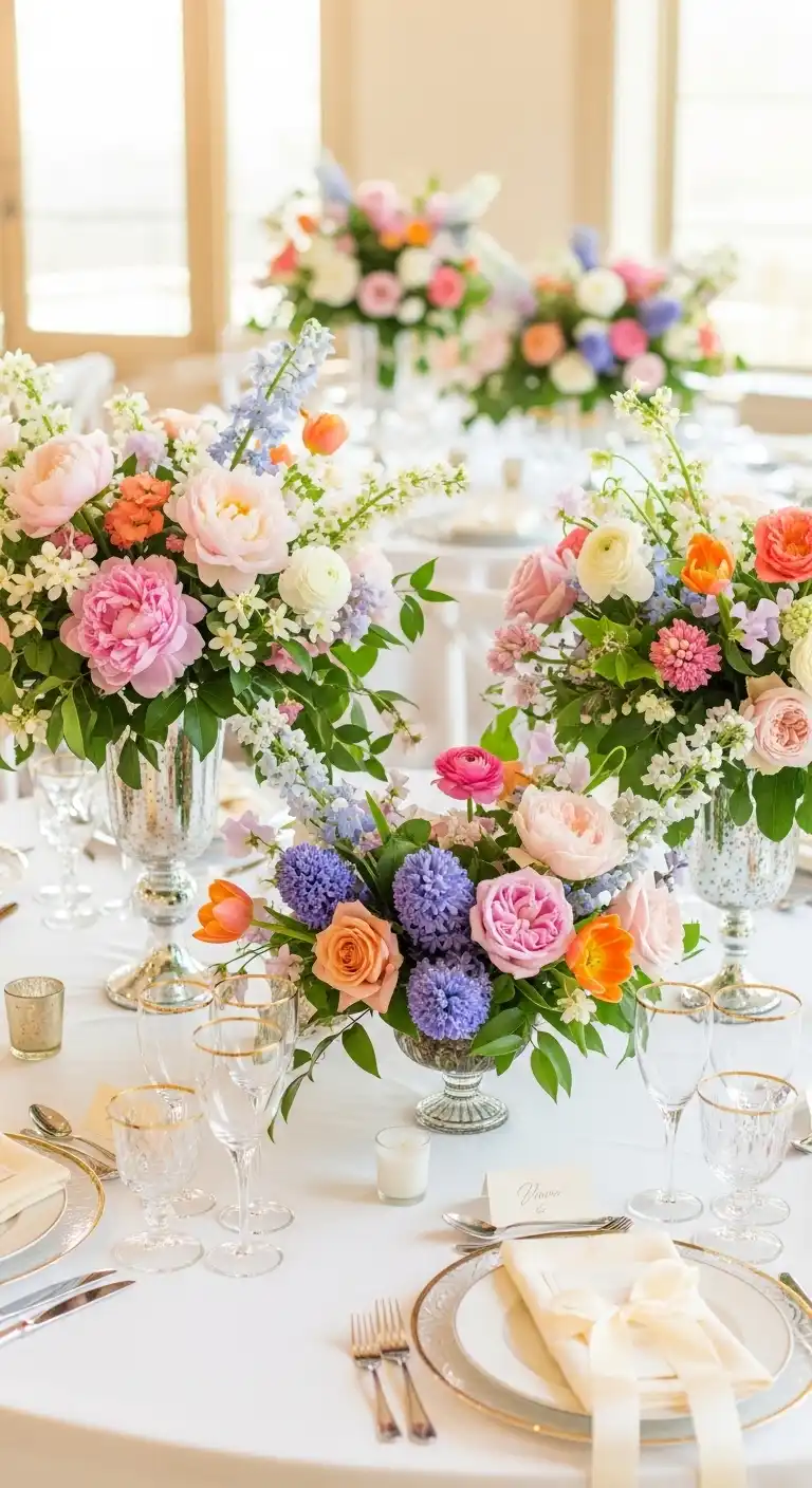 Blooming Floral Centerpieces for Spring Weddings Blooming Floral Centerpieces for Spring Weddings