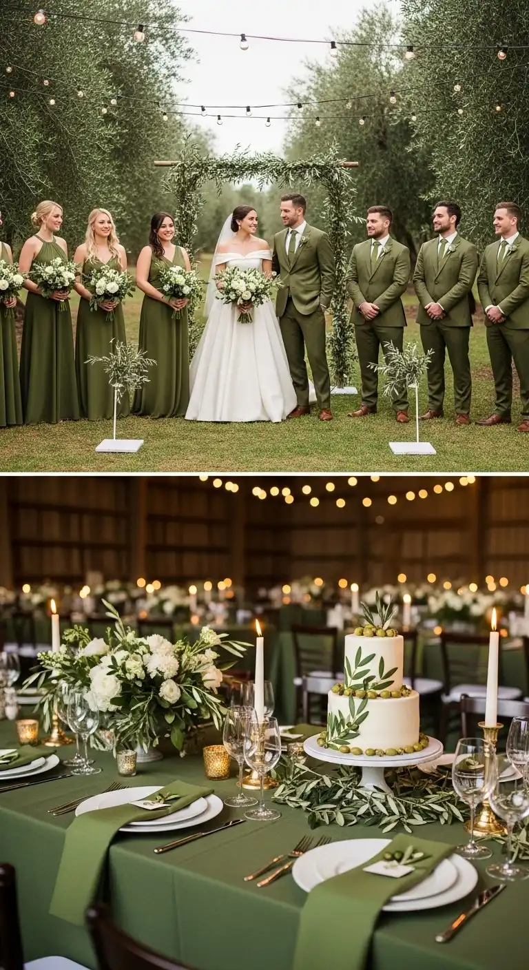 Olive Green into Your Wedding Olive Green into Your Wedding