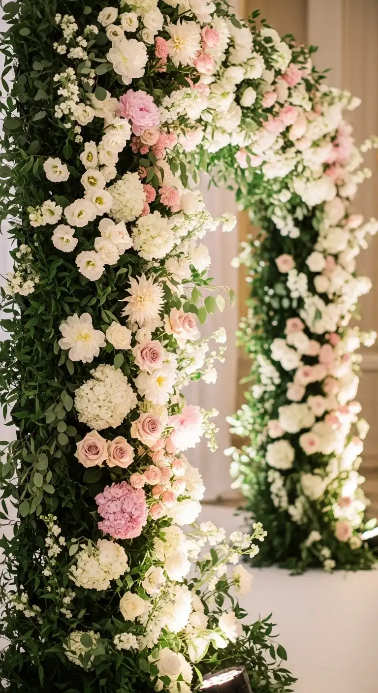 Floral Wall Backdrops for Lush Elegance Floral Wall Backdrops for Lush Elegance
