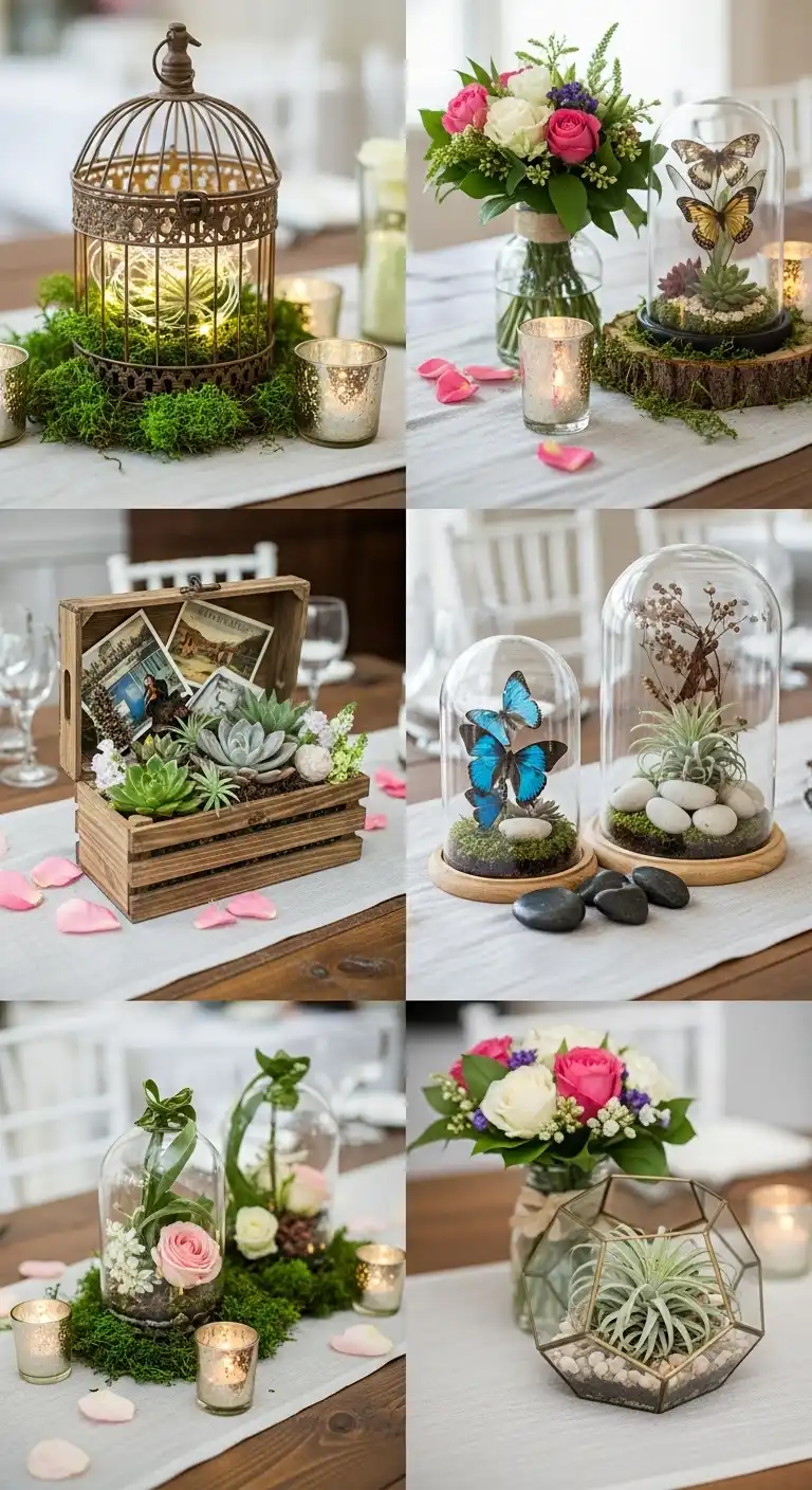 Mixed Media Table Displays Mixed Media Table Displays