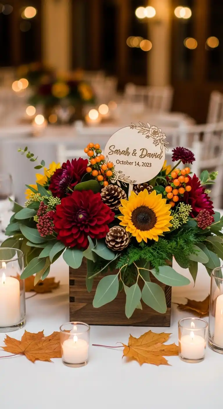 Personalized Seasonal Centerpieces Personalized Seasonal Centerpieces