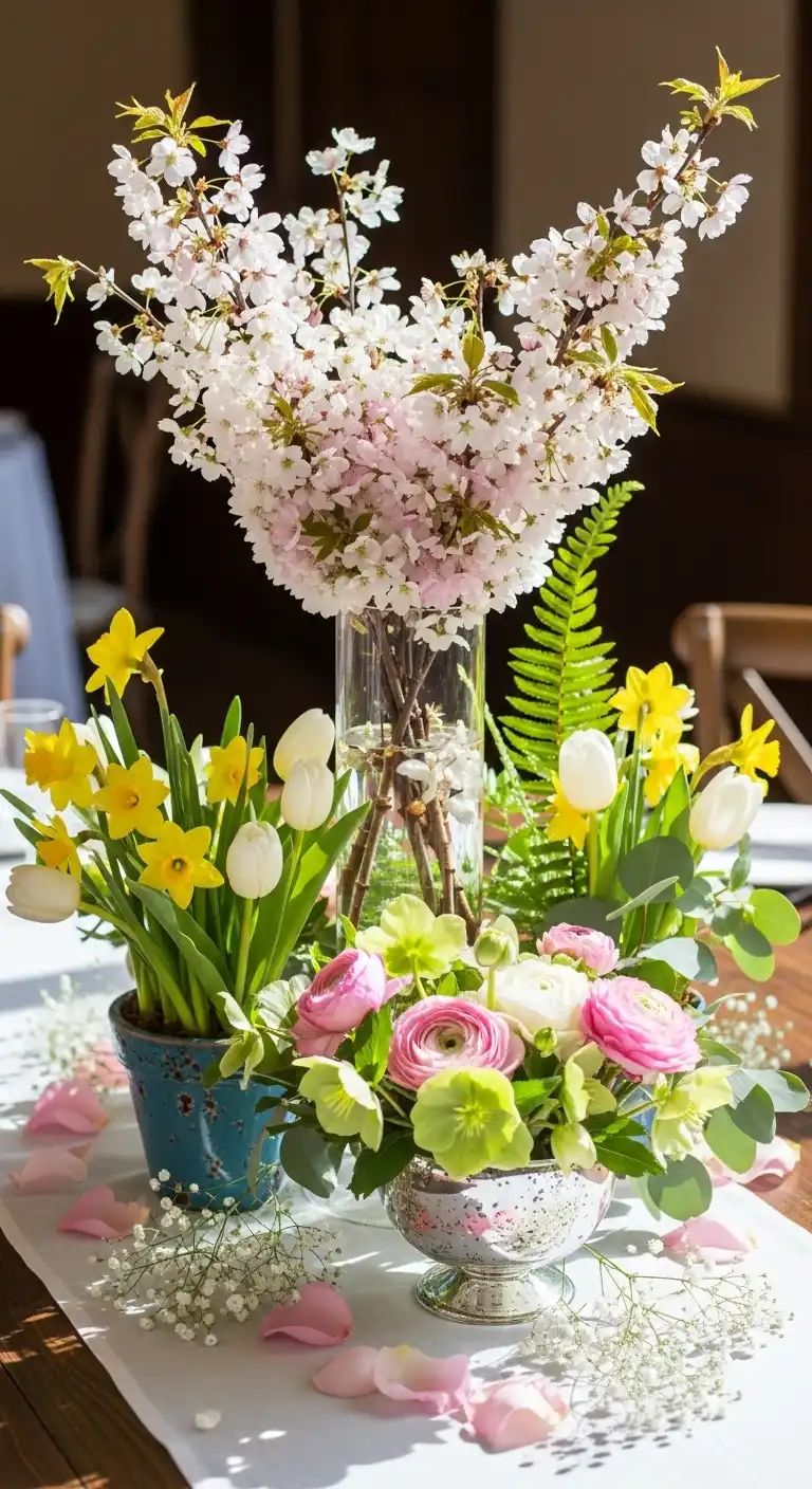 Arranging Spring Centerpieces Arranging Spring Centerpieces