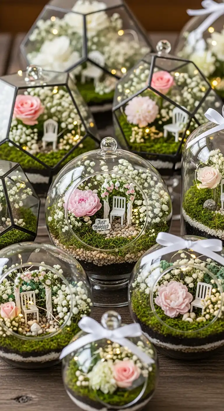 Miniature Garden Scenes in Terrariums Miniature Garden Scenes in Terrariums