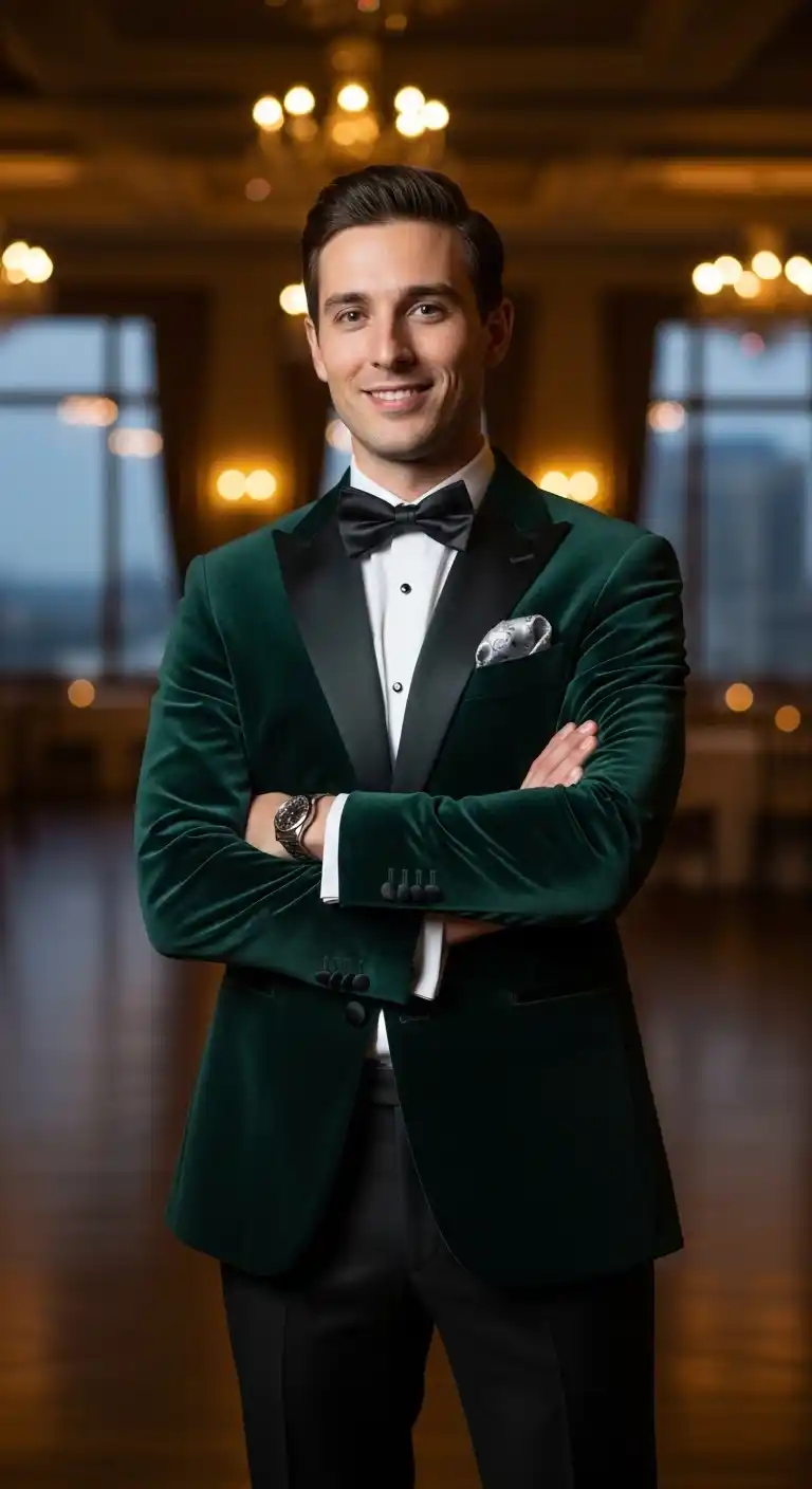 Velvet Blazer Engagement Wear for Men for Elegant Evening Events Velvet Blazer Engagement Wear for Men for Elegant Evening Events