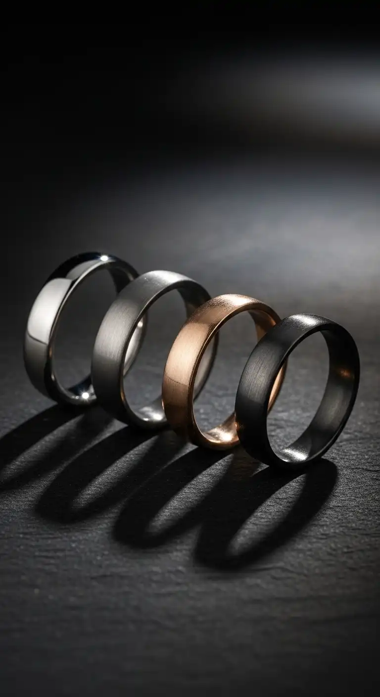 Minimalist Band Engagement Rings for Men Minimalist Band Engagement Rings for Men