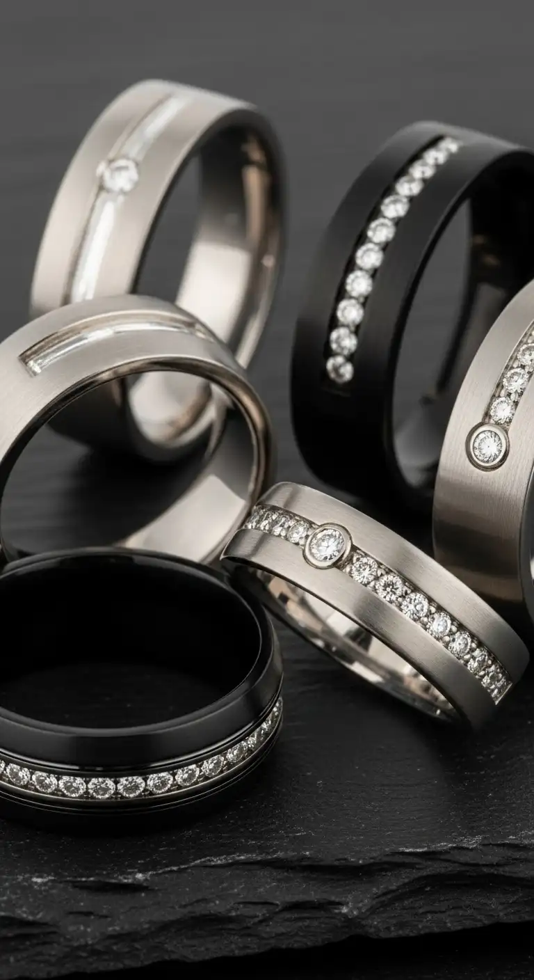Modern Engagement Rings for Men: 10 Ideas You’ll Love 2 Diamond Accent Engagement Rings for Men