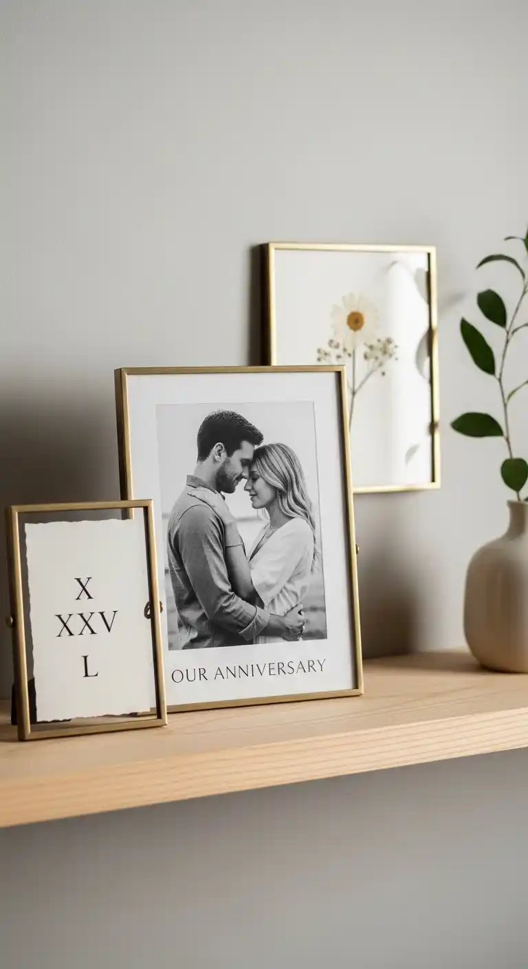 Minimalist Wedding Anniversary Frames for Calm and Modern Homes Minimalist Wedding Anniversary Frames for Calm and Modern Homes